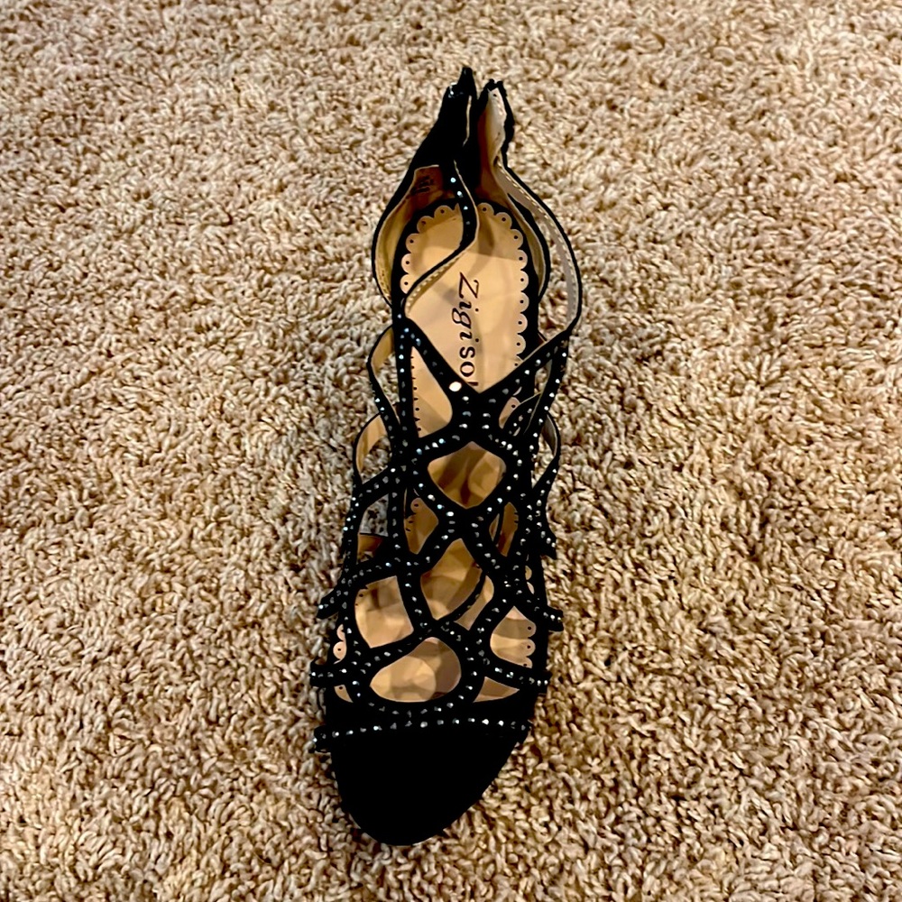 Zigi Soho caged heel with rhinestones. Brand new!